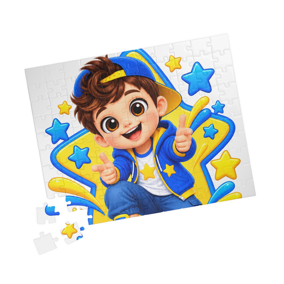 Kids' Starboy Jigsaw Puzzle – Cute Boy Cartoon Puzzle (110–1014 pcs)