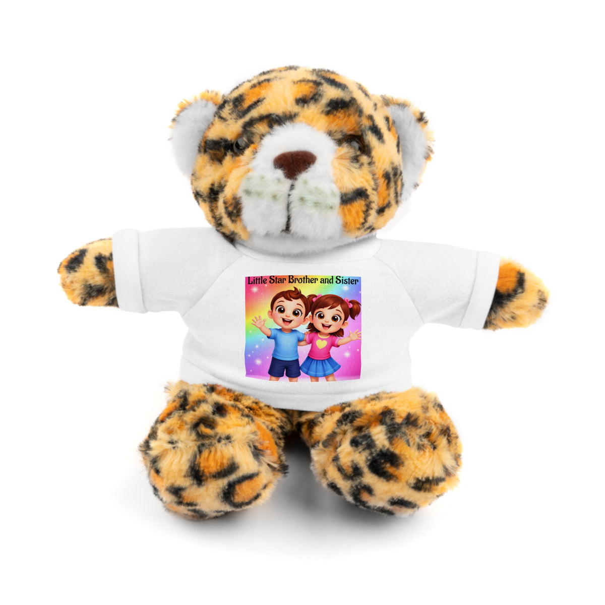 Sibling Love Teddy Bear with 'Brother and Sister' Tee