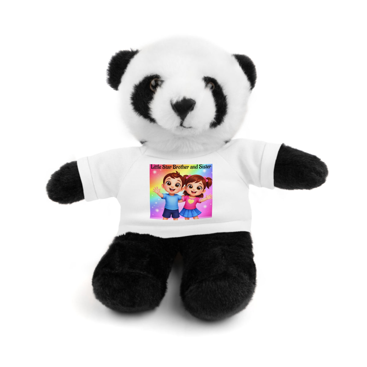 Sibling Love Teddy Bear with 'Brother and Sister' Tee