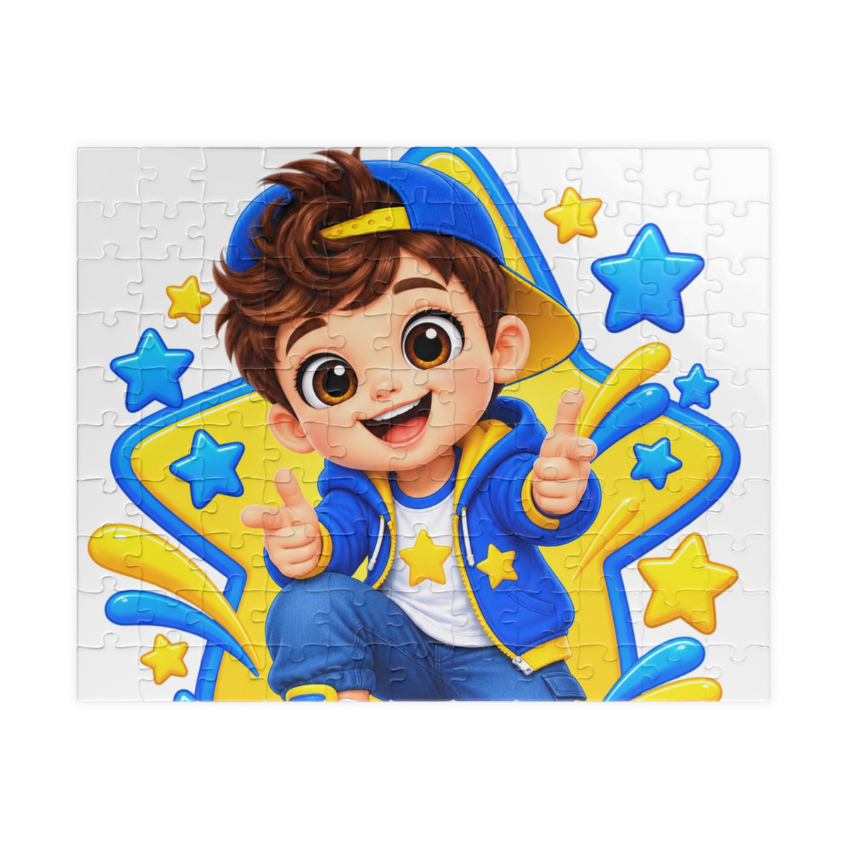 Kids' Starboy Jigsaw Puzzle – Cute Boy Cartoon Puzzle (110–1014 pcs)
