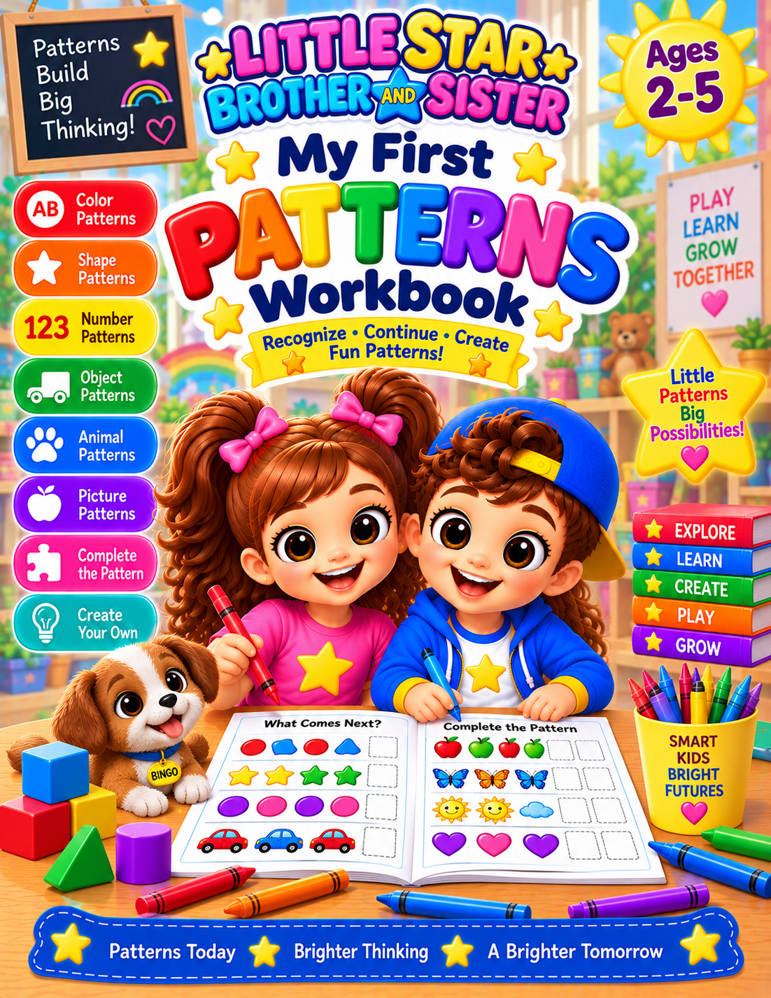 My First Patterns Workbook: Fun Pattern Recognition & Early Learning Activities for Kids Ages 2–5