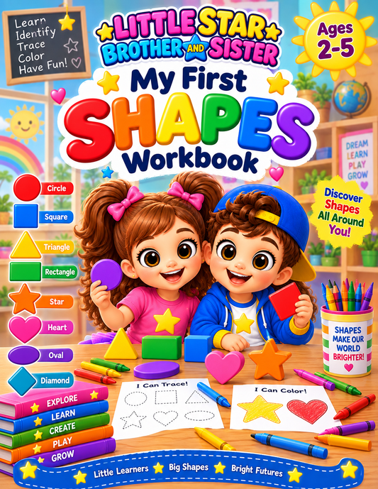 My First Shapes Workbook: Fun Shape Recognition & Early Learning Activities for Kids Ages 2–5